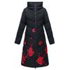 Winter Cotton-padded Clothes Medium and Long Plus Fat Plus Size New Down Cotton-padded Clothes Women's Middle-aged and Elderly Cotton-padded Jackets