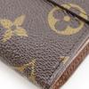 LOUIS VUITTON Porto Monevier Cartes Crdit Bi-Fold Wallet M61652 Double Sided Brown Monogram canvas unisex Used