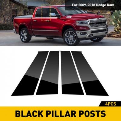 Convient pour Dodge Ram 1500 2500 3500 2009-2018 Montants de Pilier Noirs Cache Garniture de Porte EA