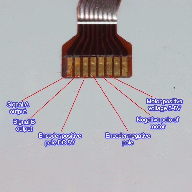 All Metal Re8 Planetary Reduction Import Motor 256 Line Encoder 8Mm Precision Servo Planetary Reduction Dc 5V-12V 100Rpm