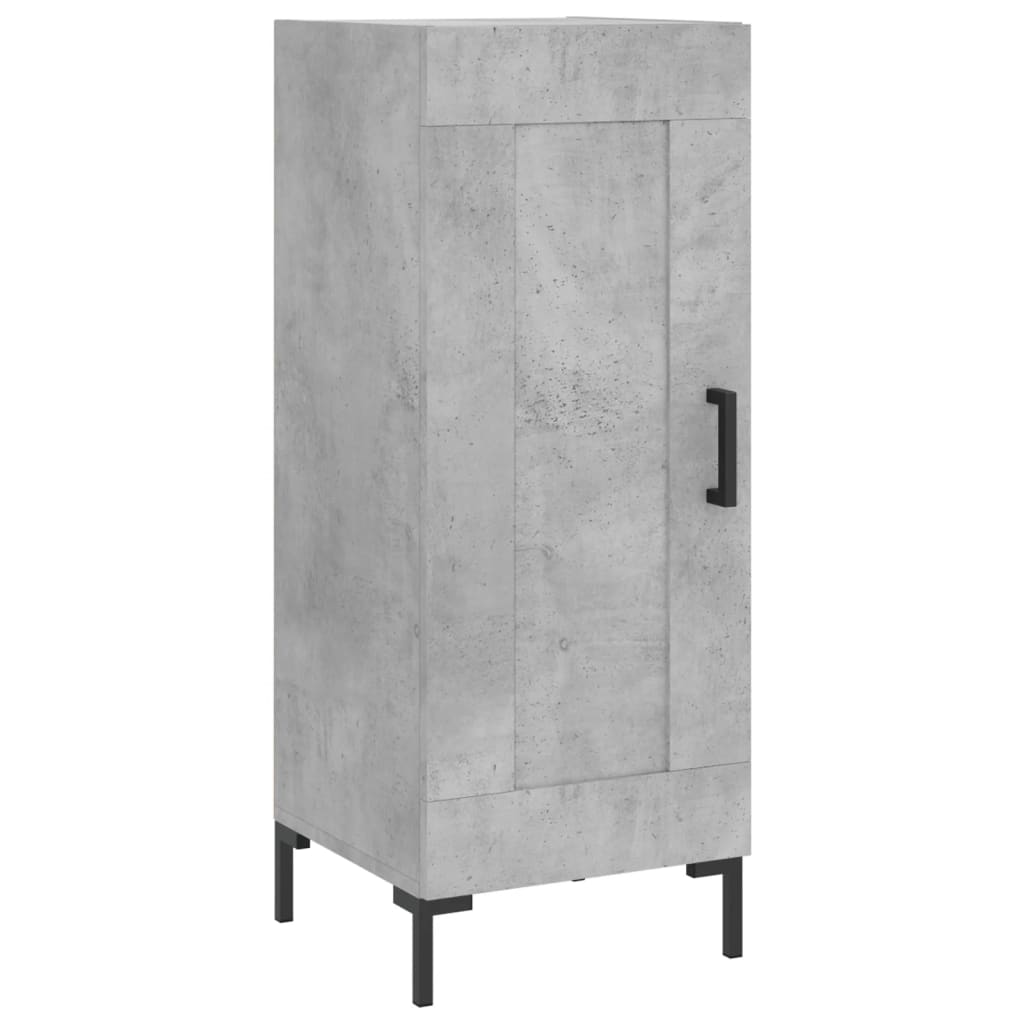 Highboard Concrete Grey 34.5 x 34 x 180 cm Particleboard