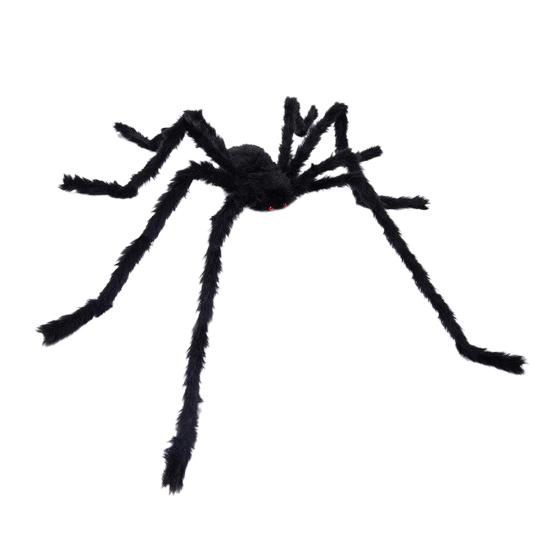 Halloween Obří Falešný Pavouk Velký Chlupatý Pavouk Dekorace Strašidelná Obrovská Huňatá Pavoučí Rekvizita Realistická Hračka Hmyzu pro Halloweenskou Párty Výzdobu Dvoru