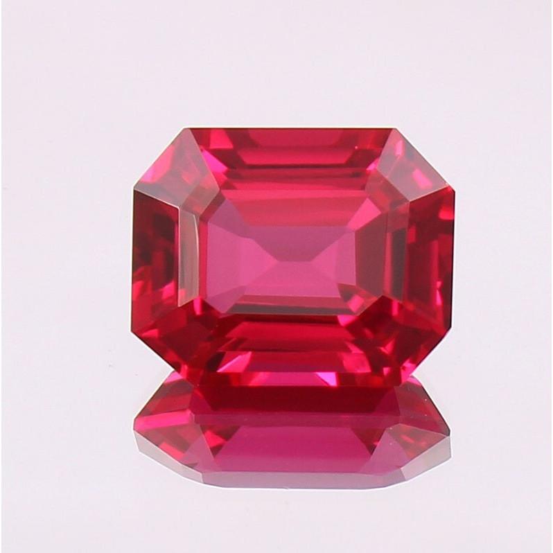 AAA 14x12 MM Flawless Blood Red Ruby Radiant Cut Loose Gemstone Mozambique