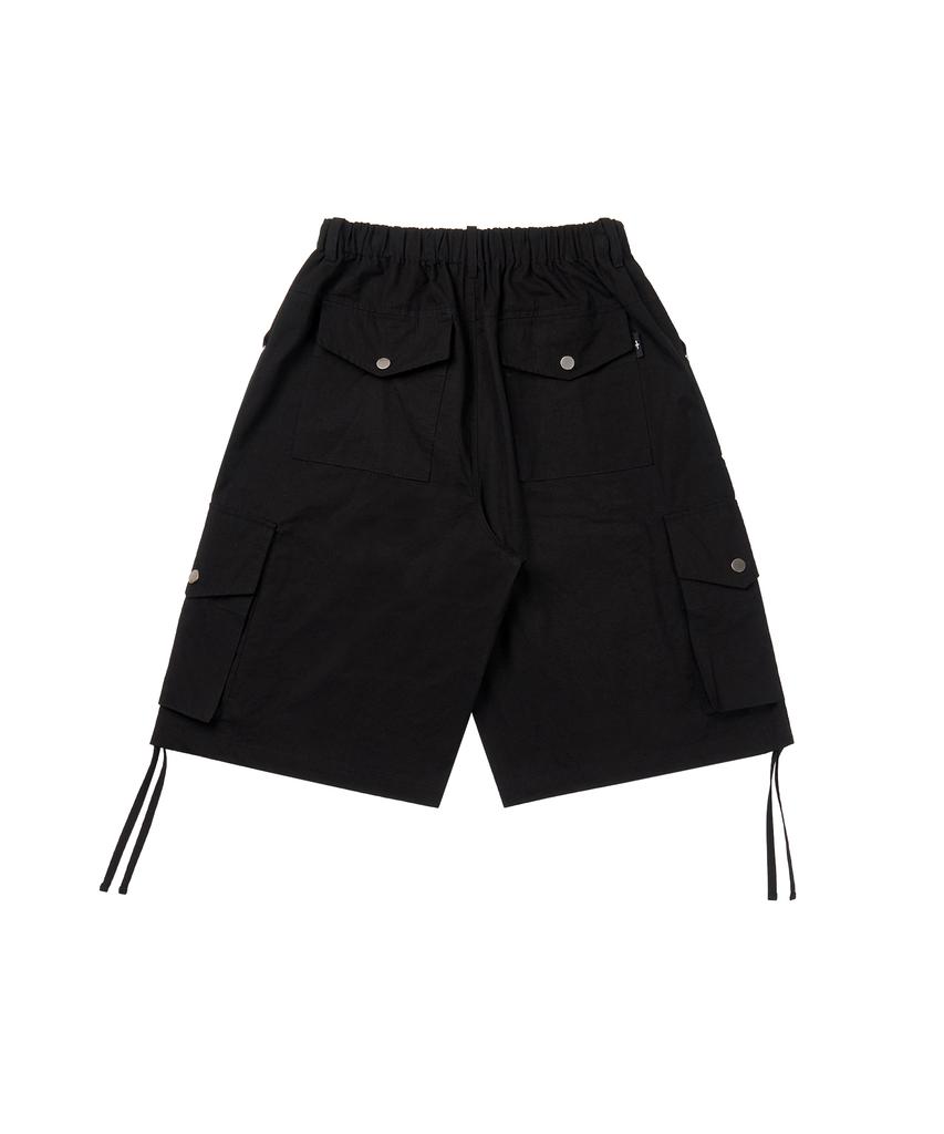 Masateu Rivet Cargo Bermuda Pants _ Black