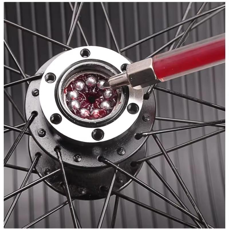 1PCS Bicycle Aluminum Grease Gun Aluminum Alloy MTB Bike Bearing Hub Grease Syringe Bicycle Oil Lubricant Cycling Accessories