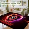 Crystal Velvet Square Rug Custom NameSheffield United FC Pattern Non Slip Home Floor Decor Rug