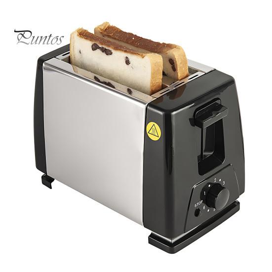 

Хлебопечка Тостер на 2 ломтика с широкими отделениями 6-ступенчатая регулировка температуры Функция синхронизации Мощный тостер мощностью 750 Вт Кухонные аксессуары US Plug чёрный