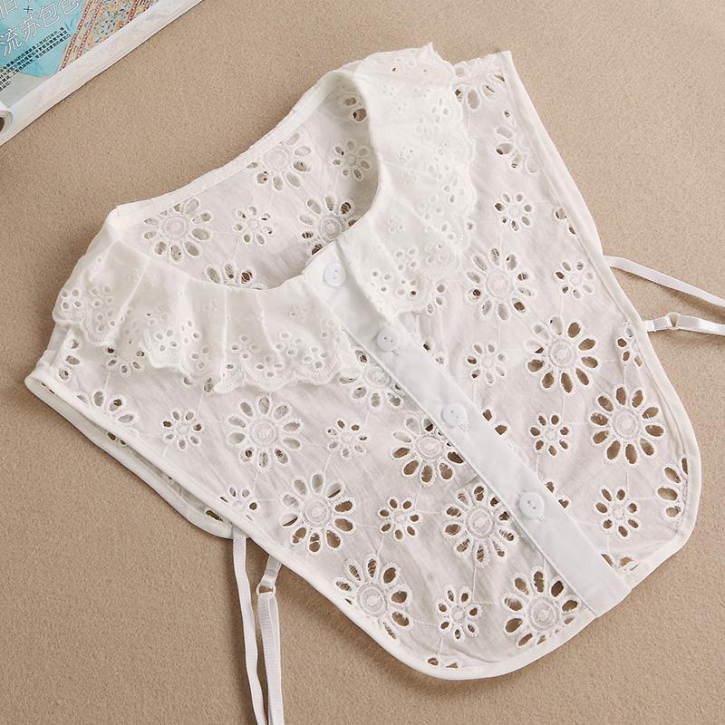 Perfekte Übereinstimmung Weißer Falscher Kragen Spitze Falscher Kragen Hemd Abnehmbare Kragen Für Frauen Falsche Bluse Halsbekleidung Bekleidungszubehör Nep Kragen