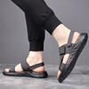 New Shoes for Men Summer Genuine Leather Sandals Fashion Soft Latex Insole Casual Shoes Cool Beach Shoes