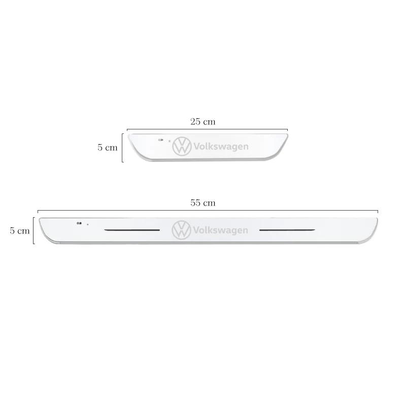 VW GTI GOLF 2026 Hot For VW VOLKSWAGEN Car Scuff Plate LED Welcome Pedal Door Sill Light for VW Volkswagen Passat Tiguan Golf Bo
