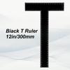 T Square Ruler 12 Inch T Ruler for Crafting, Architectural Scale Ruler Tee Ruler for Drafting Architecture Engineering & Art Projects Precision