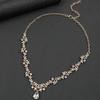 Elegant Rhinestone Jewelry Set Sparkling Crystal Bridal Necklace Bridal Accessories  Bridal Wear