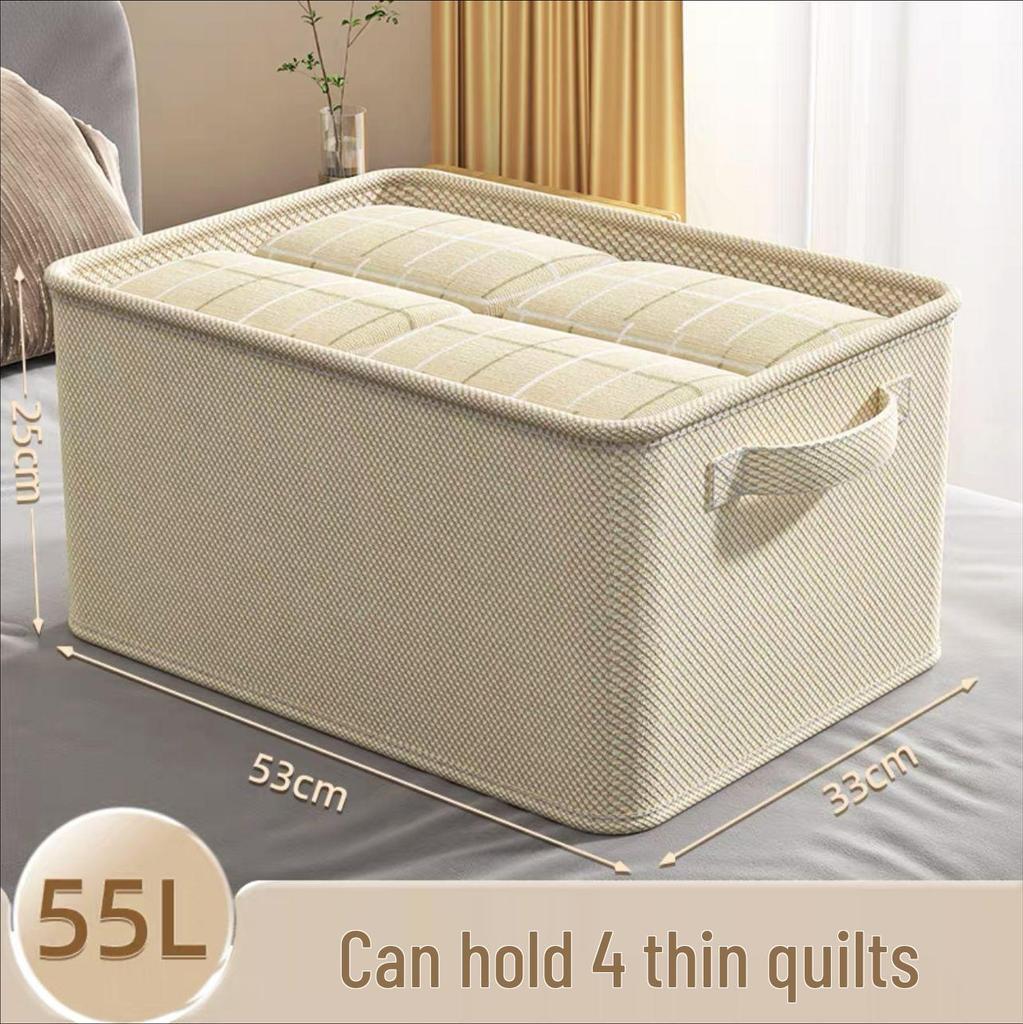 Fabric Drawer-Style Wardrobe Storage Box with Lid for Clothes and Pants