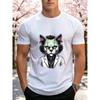 European Sizes Men's Printed Short-sleeve T-shirt, Breathable Summer Half-sleeve Top. Stylish and Casual
