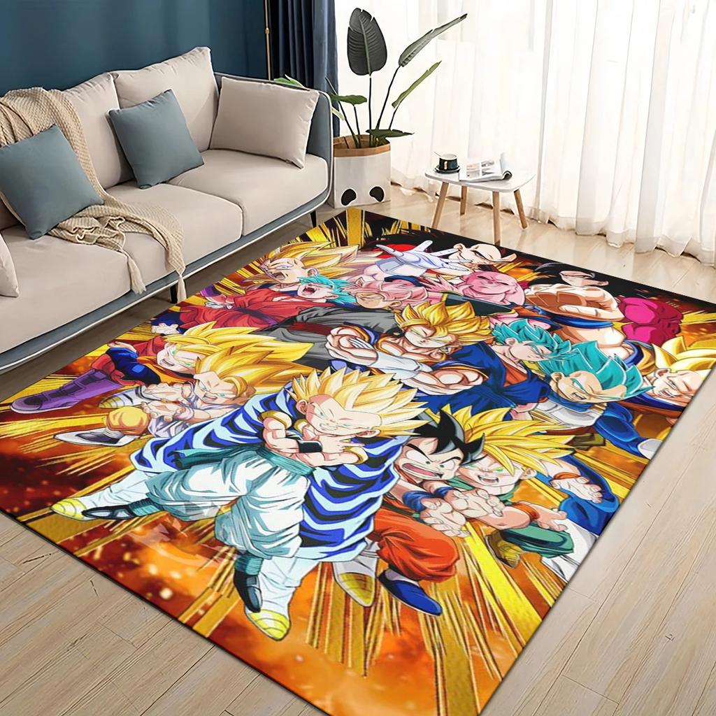 3D Dragon Anime Carpet Rug for Living Room Bedroom Home Sofa Decoration,kids PlayNon-slip Floor Mat Gift
