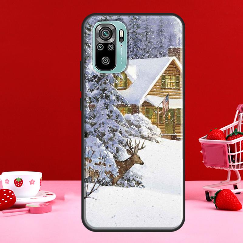

Пейзаж Зима Легкий Снег Для Redmi Note 10 Pro Чехол Для Redmi Note 11 Pro Note 8 9 Pro 9S 10S 11S 9C 9A 9T Чехол Redmi Note 10S
