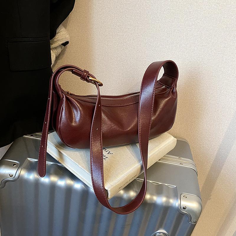 

Премиальная сумка женская осенне-зимняя новая ретро нишевая на плечо, сумка-мессенджер, повседневная дорожная сумка-пельмень