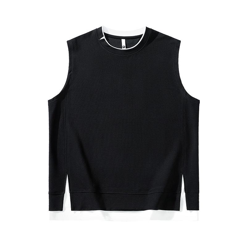 

Мужская летняя модная однотонная свободная майка без рукавов L