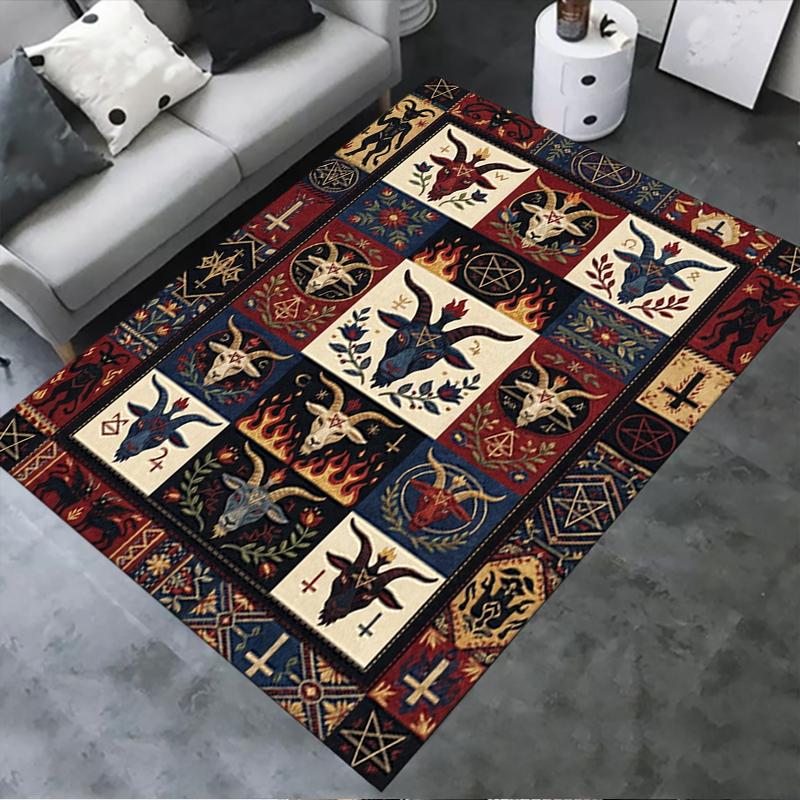 2025 New Goat Demon Carpet Rug for Living Room Bedroom Home Sofa Decoration,Kids play Non-slip Floor Mat141