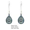 1 Pair Women Earrings Waterdrop Shape Ethnic Style Bohemia Elegant Drop Earrings for Dating