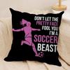 Soccer Lover Football Cushion Cover Soft Plush Fabric DoubleSided Printed Cushion Covers for All Seasons Modern HomeDecor Gift