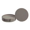 6pcs/set Wood Grain Leather Coasters Double-sided Tea and Coffee Cup Mat Insulated Rack Heatproof Cup Pads Placemats