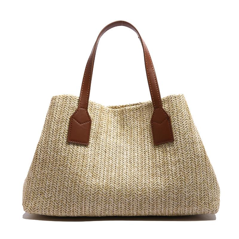 Temperament Simple Weaving 2025 Summer New Foreign Style This Year Popular Korean Version Shoulder Crossbody Casual Handbag Bag