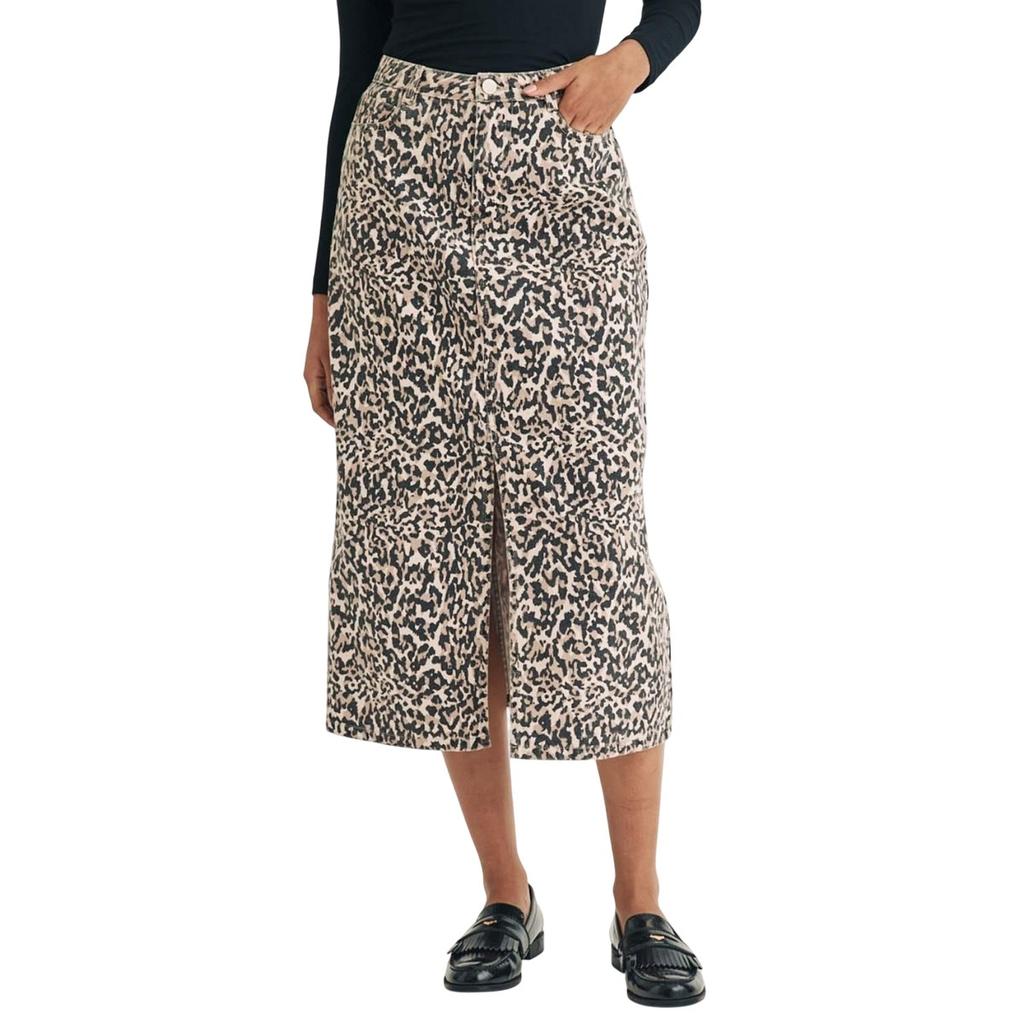 Nobody´s Child Womens/Ladies Column Leopard Print Denim Midi Skirt