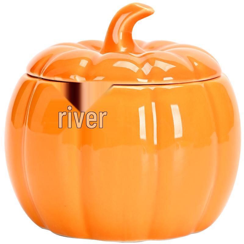 Mini Pumpkin Ceramic Tea and Candy Jar - Perfect for Weddings, Home Use, Business Gifts, or Souvenirs.