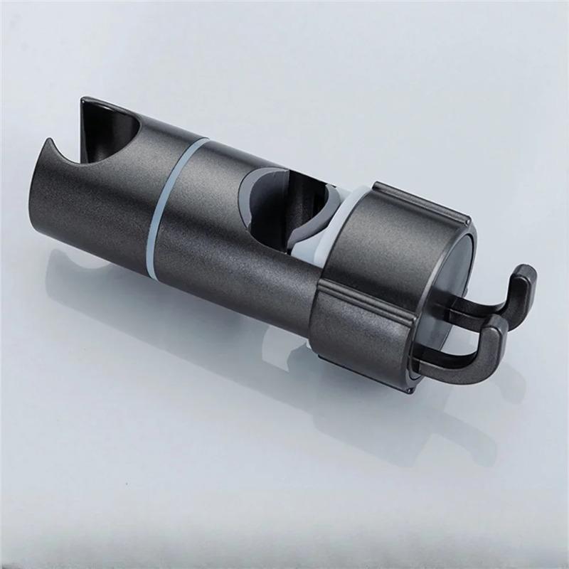 ABS Adjustable Shower Head Holder Shower Holder Clamp Showerhead Rail Slide Bracket Bathroom Accessories Rotation Hook Design