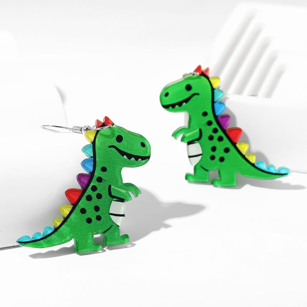 Acrylic Earrings, Cartoon Dinosaur Love Gorilla Bird Earrings, Earrings For Women