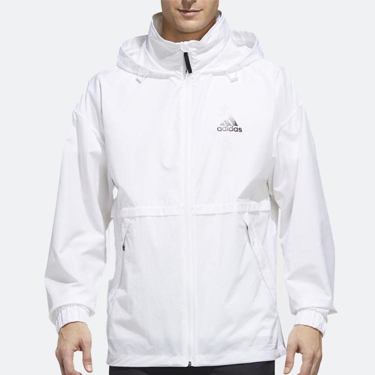 Adidas Outdoor Sports Stand Collar Jacket Men Jacket White FM7518