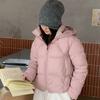 Новая короткая хлопковая одежда с капюшоном, зимняя новая женская одежда большого размера, свободная и тонкая, утолщенная, теплая стеганая куртка