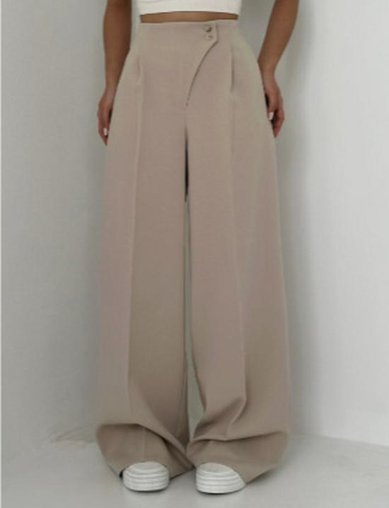 2026 European & American Slim Straight-Leg Long Pants for Women - Fashionable & Casual Design