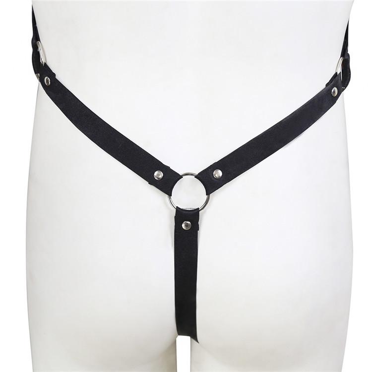 BDSM Bondage Sexy Costume Sex Toys Slave Training Leather Sub Tights Bodysuit Penis Cage Underwear