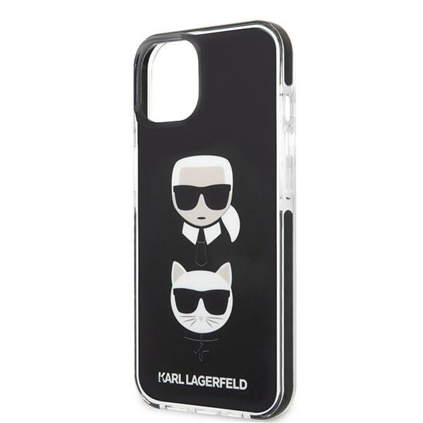 Etui do iPhone 13 mini Karl Lagerfeld Karl&Choupette Head Czarne
