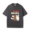 D06-71 MINISO 2026 Summer High-quality Printed Pure Cotton Shoulder Style Men's and Women's Round Neck Short Sleeved Couple T-shirt