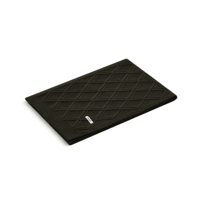 Velsey Diamond Woven Knit Muffler [KHAKI]