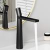 Black Basin Faucet Modern Copper Bathroom Mixer Taps Crane Deck Installation Hot and Cold Water Faucets Sink Faucet for Bathroom