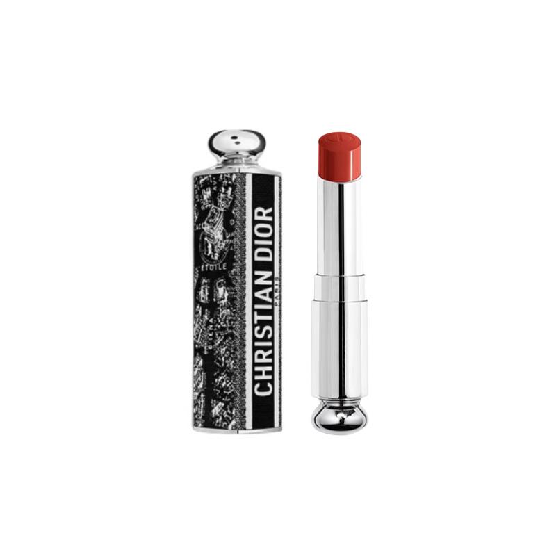 DIOR Paris Map Limited Glamor Lipstick Lipstick Mirror Surface Silky Moisture Boosting Color Luxurious Paris Map+#740 SADDLE Maple Leaf Dirty Orange красный