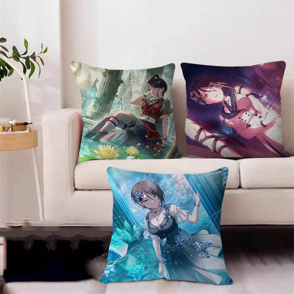 Rui Yashio Office Cushion Pillowcase Car Cushion Cover45X45CM Lumbar Pillowcase Sofa Pillowcover