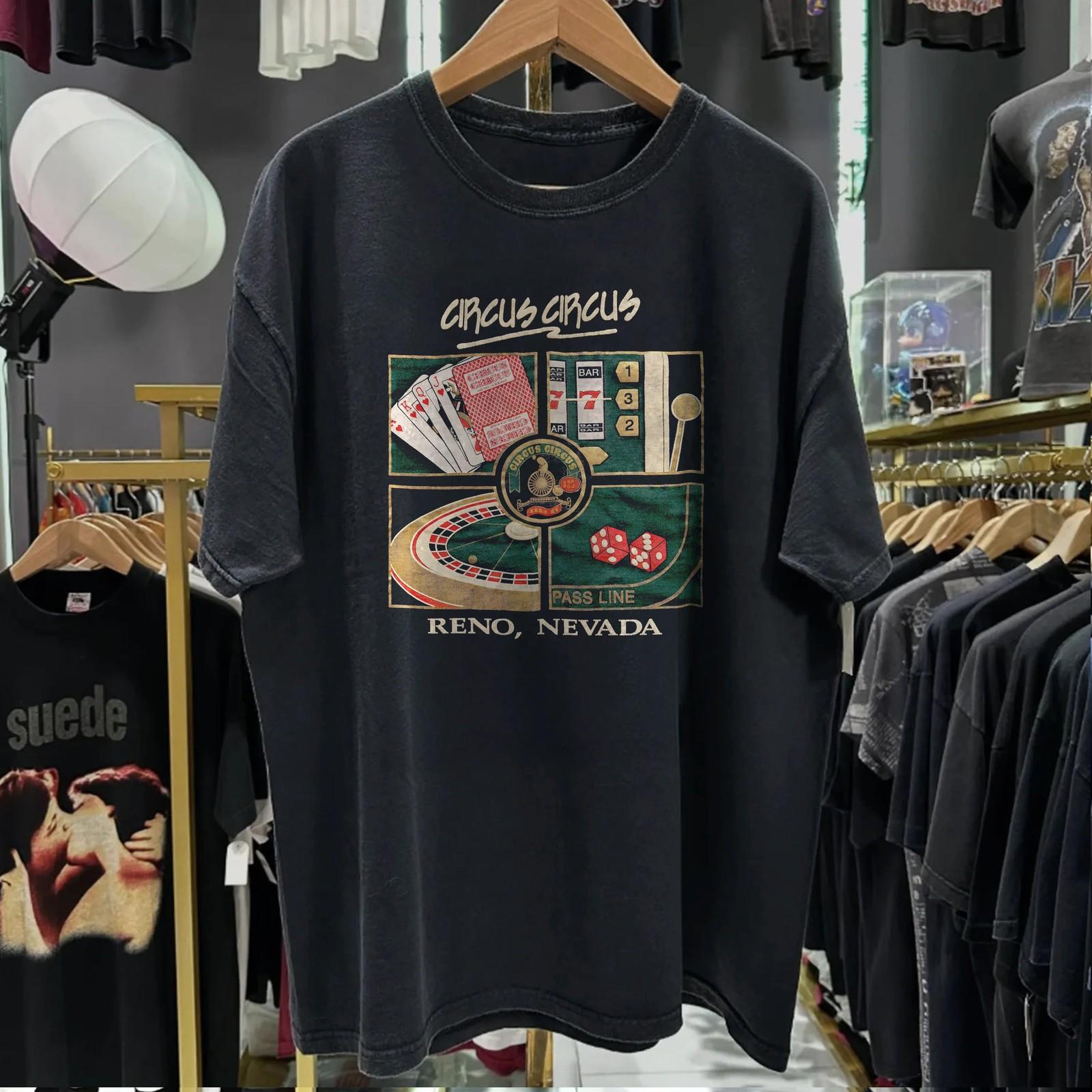 Destination Circus Circus Aged T-Shirt Black M 4XL