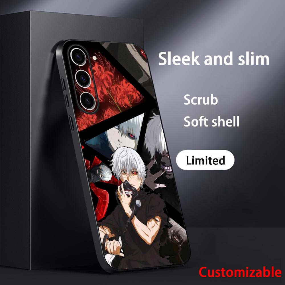 Tokyo Ghoul Tausendfüßler Japan Kunst Handyhülle Für Samsung Galaxy S25 S24 S23 S22 S21 S20 Plus Ultra Note20 Weich Schwarz