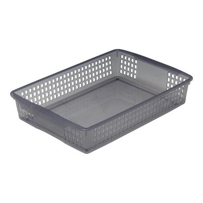 Izumi Kasei Basket Wide II Smoke A4 File Storage 1pc PP Material 3050