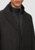 s.Oliver Coat In Wool Blend with Quilted Insert Anthracite