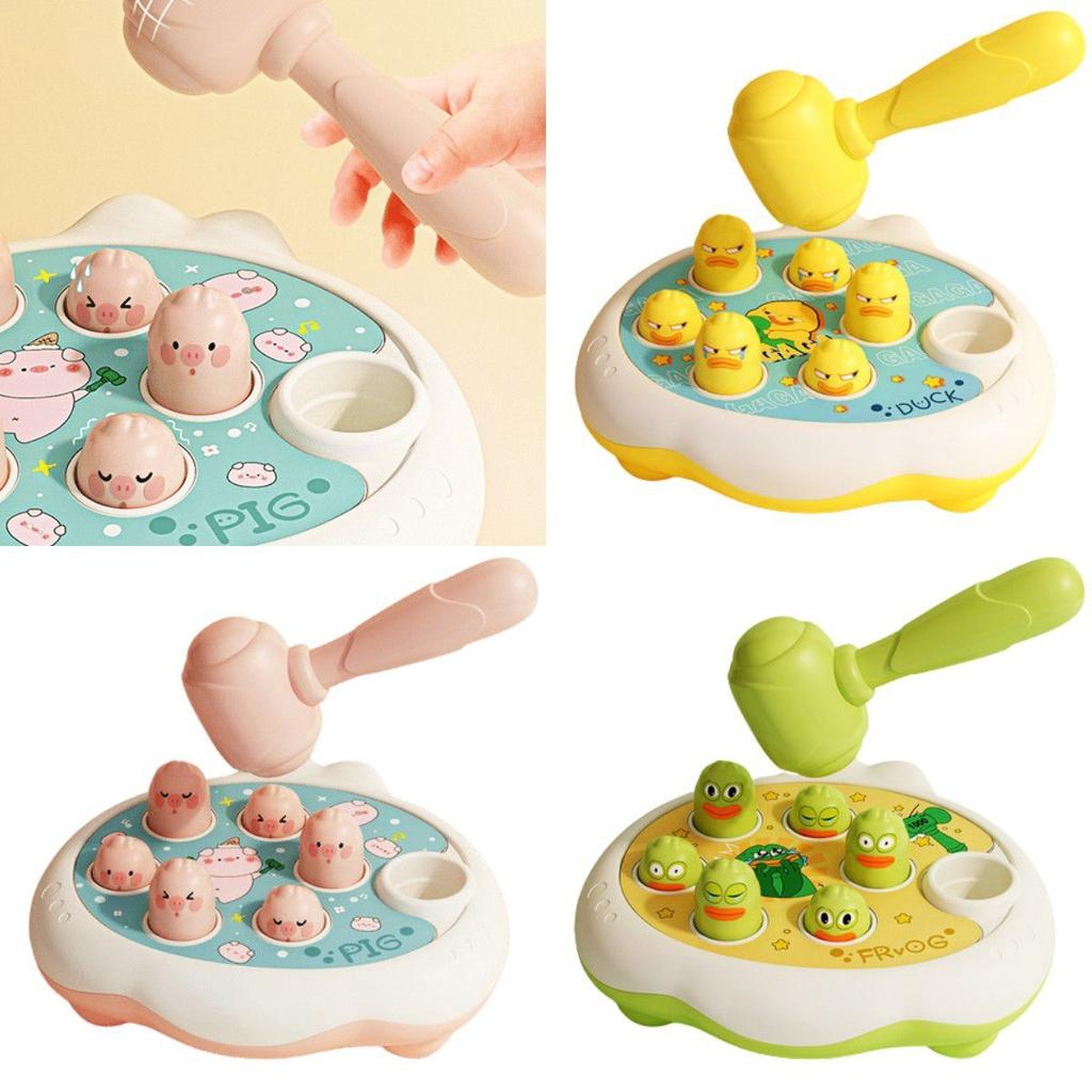 Interactive Whack A Mole Game With Cute Duck Frog And Pig Designs For Kids Education Puzzle