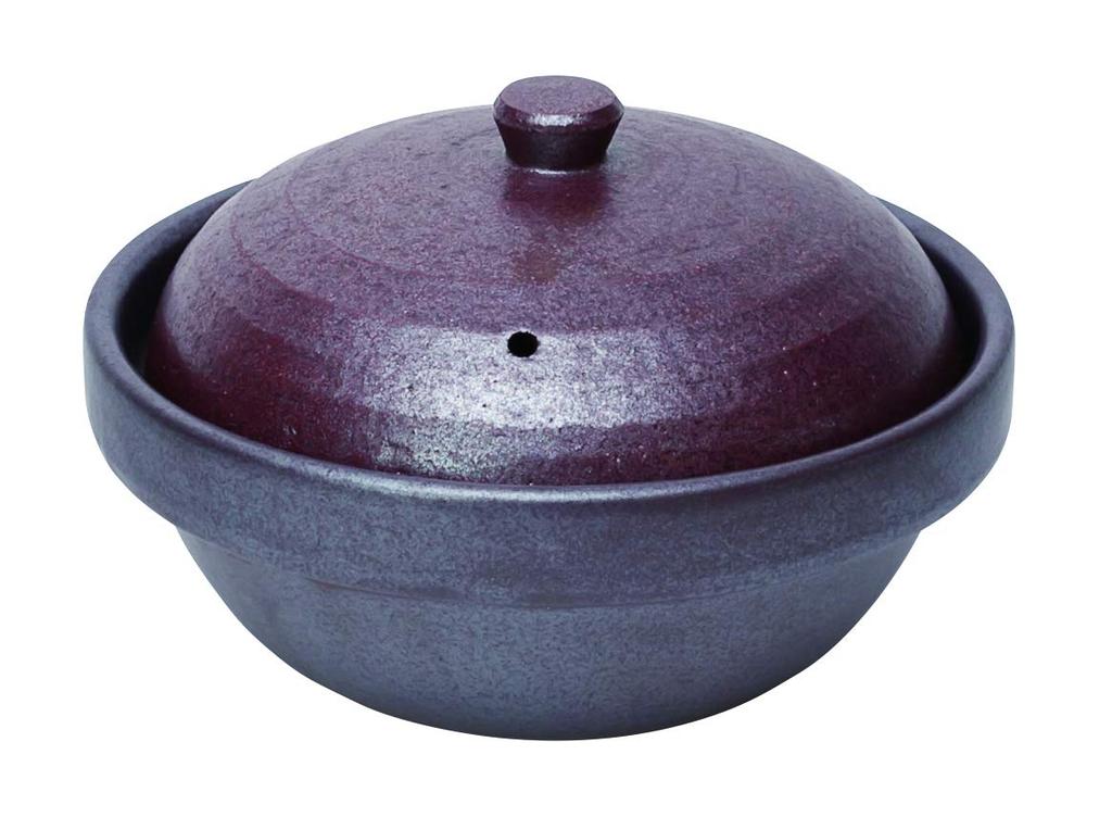 Saji Touki Iron Red Earthenware Pot, 800ml, Banko Ware, Stackable, 33-905