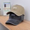 Washed Solid Color Embroidered Baseball Cap Spring and Summer American Retro Old Baseball Cap Men