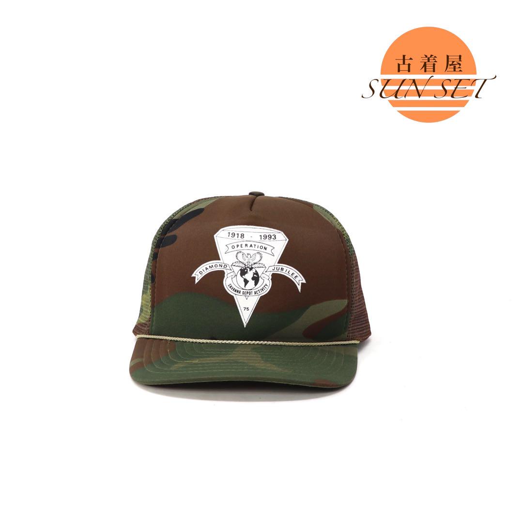 

[USED] 90s Vintage Military Camouflage Camo Print Mesh Cap