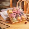 Nine-Square Grid Takeout Hot Pot Packaging Box Retro Kraft Paper Baking Dessert Cake Picnic Box